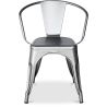 Buy  Bistrot Metalix chair with armrests New Edition - Metal Industriel 59809 at MyFaktory