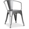 Buy  Bistrot Metalix chair with armrests New Edition - Metal Industriel 59809 - in the UK