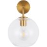 Buy  Globe Shaped Glass Shade Wall Sconce Transparent 59833 - in the UK
