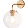 Buy  Globe Shaped Glass Shade Wall Sconce Transparent 59833 at MyFaktory