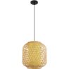 Buy Bamboo Ceiling Lamp - Boho Bali Style Pendant Lamp - Karen Natural wood 59855 - in the UK