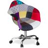Buy Emery Office Chair - Patchwork Ray Multicolour 59869 at MyFaktory
