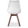 Buy Brielle Scandinavian design Premium Chair with cushion - Dark Legs White 59953 in the United Kingdom