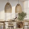 Buy Hanging Lamp Boho Bali Design Natural Rattan - Tuyen Natural wood 60036 - prices