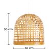 Buy Hanging Lamp Boho Bali Design Natural Bamboo - Suong Natural wood 60043 in the United Kingdom