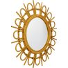 Buy Wall Mirror - Boho Bali Round Design (60 cm) - Uli Natural wood 60053 - prices
