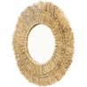 Buy Wall Mirror - Boho Bali Round Design (60 cm) - Qui Natural wood 60056 at MyFaktory