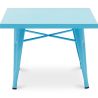 Buy Kid Table Bistrot Metalix Industrial Metal - New Edition Turquoise 60135 - in the UK