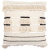 Buy Square Cotton Cushion in Boho Bali Style cover + filling - Joan White 60184 - in the UK