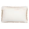 Buy Rectangular Cushion in Boho Bali Style, Wool cover + filling - Samantha White 60196 at MyFaktory