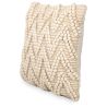 Buy Boho Bali Style Wool Cushion cover + filling - Chewuna White 60198 - prices