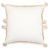 Buy Square Cotton Cushion in Boho Bali Style cover + filling - Laily White 60216 at MyFaktory