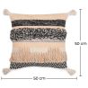 Buy Square Cotton Cushion in Boho Bali Style cover + filling - Ava Multicolour 60228 home delivery