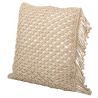 Buy Square Cotton Cushion in Boho Bali Style cover + filling - Stella Blue 60229 - prices