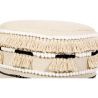 Buy Pouffe Stool in Boho Bali Style, Wood and Cotton - Jessie Bali Cream 60266 at MyFaktory