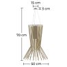 Buy Gold Ceiling Lamp - Design Pendant Lamp - Cosmo Gold 60394 - in the UK