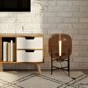 Buy Table lamp in modern design, metal and glass - Crada Amber 60396 - prices