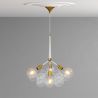 Buy Glass Ball Ceiling Lamp - Design Pendant Lamp - 12 Globes - Plaus White 60404 - in the UK