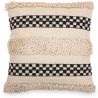 Buy Square Cotton Cushion in Boho Bali Style cover + filling - Sefra Black 60200 - in the UK
