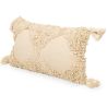 Buy Rectangular Cushion in Boho Bali Style, Cotton cover + filling - Doreen Cream 60220 - prices