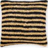 Buy Square Boho Bali Cushion, Raffia cover + filling - Chelsea Beige 60224 - in the UK