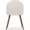 Buy Dining Chair - Upholstered in Bouclé Fabric - Scandinavian - Bennett White 60480 - in the UK
