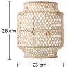 Buy Bamboo Wall Lamp Shade, Boho Bali Style - Lorna Natural 60485 - prices