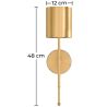 Buy Lamp Wall Light - LED Gold Metal - Fiya Gold 60521 - prices