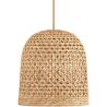Buy Rattan Ceiling Lamp - Boho Bali Design Pendant Lamp - 50cm - Carva Natural 60635 - in the UK