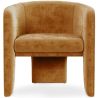 Buy Velvet Upholstered Armchair - Connor Mustard 60700 - in the UK
