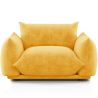 Buy Armchair - Velvet Upholstery - Urana Yellow 61011 - in the UK