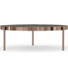 Buy Black Marble Coffee Table - 50cm Diameter - Louy Black 61093 with a guarantee