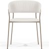 Buy Dining chair - Upholstered in Bouclé Fabric - Lona White 61148 - in the UK