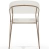 Buy Dining chair - Upholstered in Bouclé Fabric - Lona White 61148 - in the UK