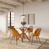 Buy Round Dining Table - 120CM - Glass - Ebra Natural 61163 with a guarantee