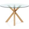 Buy Round Dining Table - 120CM - Glass - Ebra Natural 61163 - in the UK