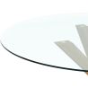 Buy Round Dining Table - 120CM - Glass - Ebra Natural 61163 home delivery