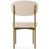 Buy Dining Chair - Upholstered in Velvet - Golden metal - Ara Beige 61166 with a guarantee