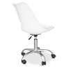 Buy Tulip swivel office chair with wheels White 58487 - in the UK