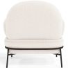 Buy Designer Armchair - Upholstered in Bouclé Fabric - Hedar White 61223 home delivery