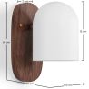 Buy Wooden and Metal Wall Sconce - Lura Brown 61274 at MyFaktory
