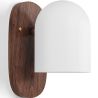 Buy Wooden and Metal Wall Sconce - Lura Brown 61274 - in the UK
