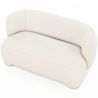 Buy 2/3 Seater Sofa - Upholstered in Bouclé Fabric - Janko White 61252 home delivery