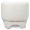 Buy  Upholstered Armchair - Bouclé Fabric Lounge Chair - Janko White 61296 home delivery