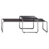 Buy Lazo Coffee Table - Wood and Steel  Black 13310 in the United Kingdom