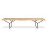Buy Nordic Style Wooden Bench (180cm) - Lea Natural wood 14640 - prices