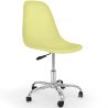 Buy Swivel office chair with casters - Brielle Pastel yellow 59863 home delivery