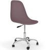 Buy Swivel office chair with casters - Brielle Taupe 59863 in the United Kingdom