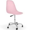 Buy Swivel office chair with casters - Brielle Pastel pink 59863 - in the UK