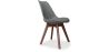 Buy Brielle Scandinavian design Premium Chair with cushion - Dark Legs Dark grey 59953 in the United Kingdom